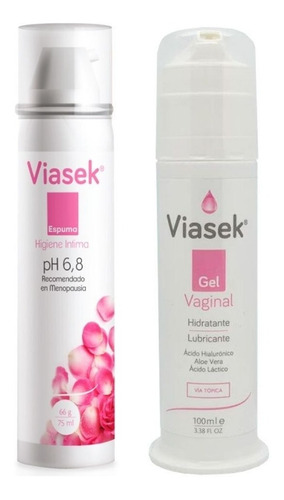 Combo Viasek Gel Vaginal 100 Ml + Espuma De Higiene 6,8