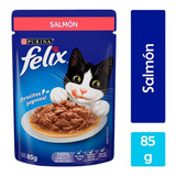 Alimento Húmedo Sobre Purina Felix Gato Adulto Salmón 85gr