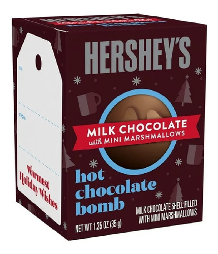 Hershey's Hot Chocolate Bomb Relleno De Malvaviscos 35 Gr