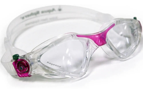 Gafas De Natación Kayenne Professional Aqua Sphere Para Mujer En Color Transparente Y Rosa/lentes Transparentes
