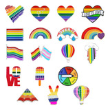 19 Broches Pride Lgbt Con Botones De Solapa Para Ropa