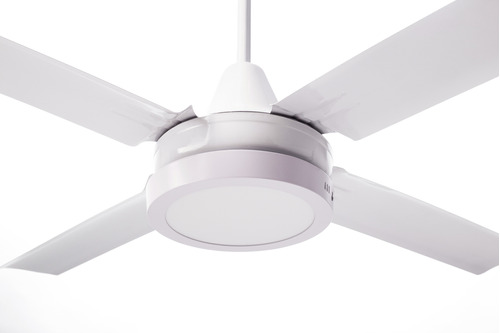 Ventilador De Techo Blanco + Plafon Led De 18 Watts Oferta  