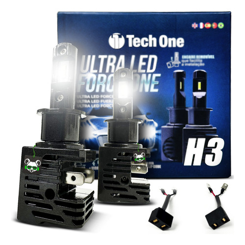 Kit Lâmpada Par Ultra Led Force One 8000k 4100lm Tech One