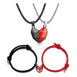 4 Pçs Combinando Colares Pulseiras Para Casais Pulso Magnéti