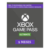Game Pass Ultimate - 9 Meses - 25 Dígitos 