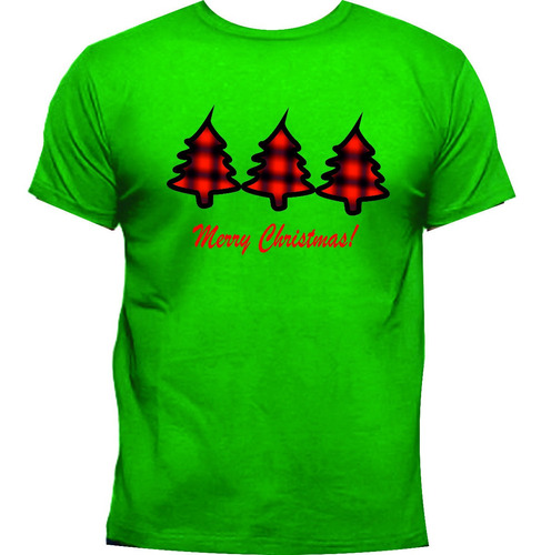 Camisetas Navideñas Arbolitos De Navidad Niños Y Adultos