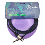 Cabo De Microfone Kato K2 Xlr P10 Desbalanceado 3mts Preto