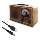 Bocina Bluetooth Radio Inalambrica Portatil Vintage Retro