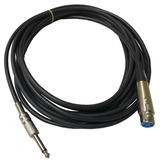 Cable Xlr Canon Hembra A Plug 6.5 Profesional 6mts Microfono