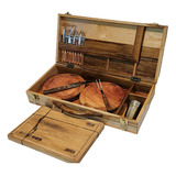 Set Asado Parrilla Juego Asador Parrillero C/estuche