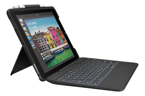 Capa Com Teclado Logitech Slim Combo iPad Pro 10.5  - Preto