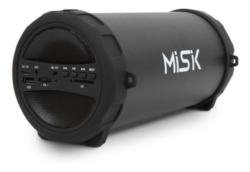 Misik - Bocina Bluetooth Portatil Bazooka - Usb, Sd Y Fm Color Negro