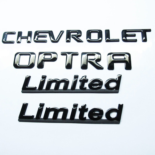 Emblemas Chevrolet Optra Limited 1.8 Negros Plastico Pega 3m Foto 2