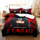 Roupa De Cama Naruto Anime, Capa De Edredão 3d H