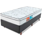 Cama Box Solteiro Colchão D45 Espuma Ortopédica 88x188x58cm Bf Colchões