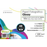 Papel Fotográfico Glossy 4r 120g Pack 100 Hojas