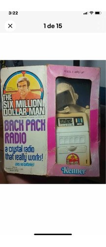 Hombre Nuclear  Six Million Dollar Man Radio Y Casco 1975