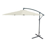 Sombrilla Parasol Jardin Grande Lateral Con Base 270 Cm