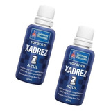 Corante Líquido Bisnaga Xadrez 50ml Azul (2 Unidades)