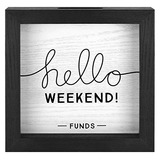 Mcs Hello Weekend Fund Bank - Caja De Sombra De Madera Negra