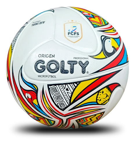 Balón Microfutbol Golty Profesional Origen Thermotech-blanco