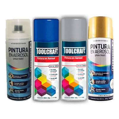 Pintura Aerosol Toolcraft Color Gris Plata | MercadoLibre