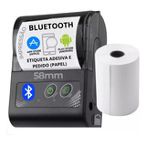 Mini Impressora Portátil Bluetooth Térmica Celular 58mm