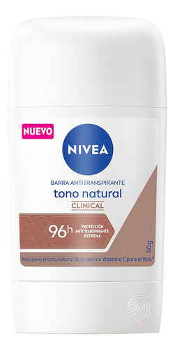 Desodorante Aclarante Nivea Clinical Tono Natural 50 G