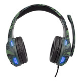 Kolke Auricular Microfono Trooper Kga-487 Luz Azul Ga Ppct