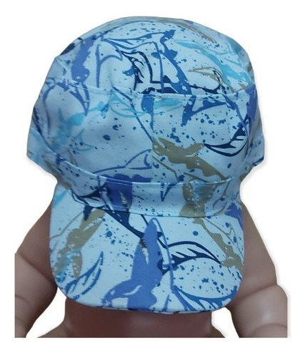 Gorro Con Visera Lisos Y Estampados De Gabardina Para Bebes