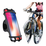 Soporte Porta Celular Bici Moto Manubrio Silicona Reforzado