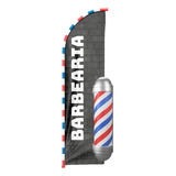 Wind Banner 3d Barbearia Dupla Face Somente Tecido 170x70cm