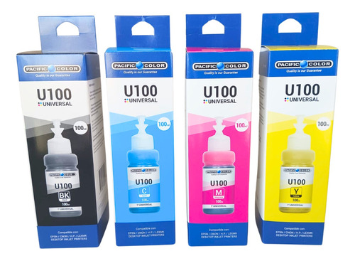 Pack 4 Tintas Alternativa 100ml Para Epson/canon/hp/brot/lex