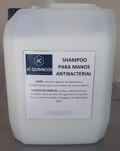 Jabon Shampoo Liquido Antibacterial Para Manos 20 Litros