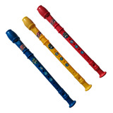 Kit 3 Flautas Instrumento Musical De Brinquedo Infantil