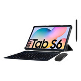 Book Flip + Mouse + Teclado + Caneta Para Galaxy Tab S6 Lite