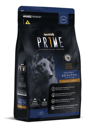 Ração Super Premium Special Dog Prime Para Cães Adultos 15kg