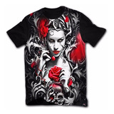 Camiseta Camisetas Camisa Tattoo Tatuagem Caveira Rock Top29