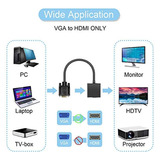 Adaptador De Convertidor De 1080p Vga A Hdmi (macho A Hembra