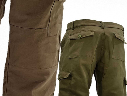 Pantalon Cargo Verde Reforzado Linco El Mejor T.40-48