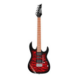 Guitarra Ibanez Grx70qa-trb Rx Roja Transp Somb Electrica