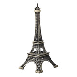 Estatua Vintage De La Torre Eiffel De París En Tono Bronce