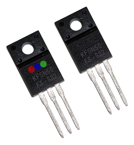 Pack 2 Transistores Kf5n50fs Mosfet De Canal N De Potencia