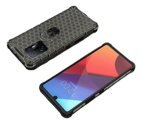 Funda Para Xiaomi 11t/11t Pro Con Patrón De Colmena Anillo