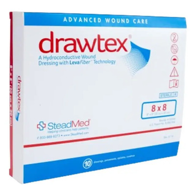 1 Apósito Drawtex, De Triple Acción 20 X 20 Cm Color Agua | Meses sin interés