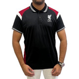 Polo Insert Liverpool Masculino - Preto E Vermelho