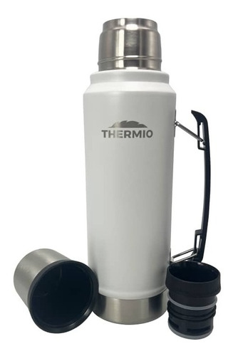 Termo Thermio 1 L Pico Cebador Uso Extremo De Acero Inoxidable 1l Blanco