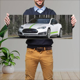 Cuadro 30x80cm Auto 2015 Tesla Model S By Mansor 33