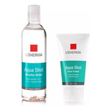 Kit Aquashot Locion Micelar + Crema 50gr Facial Lidherma