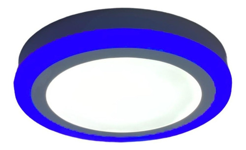 Plafon Led Plafon Techo Focos Led Interior 12+4w Blanco Azul